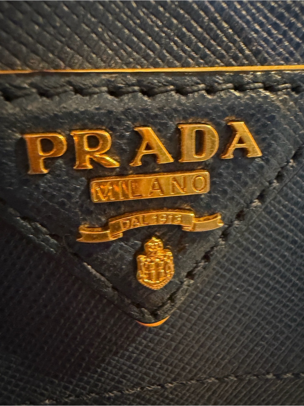 PRADA Saffiano Leather Triple compartment Bag-blue - Picture 16 of 16